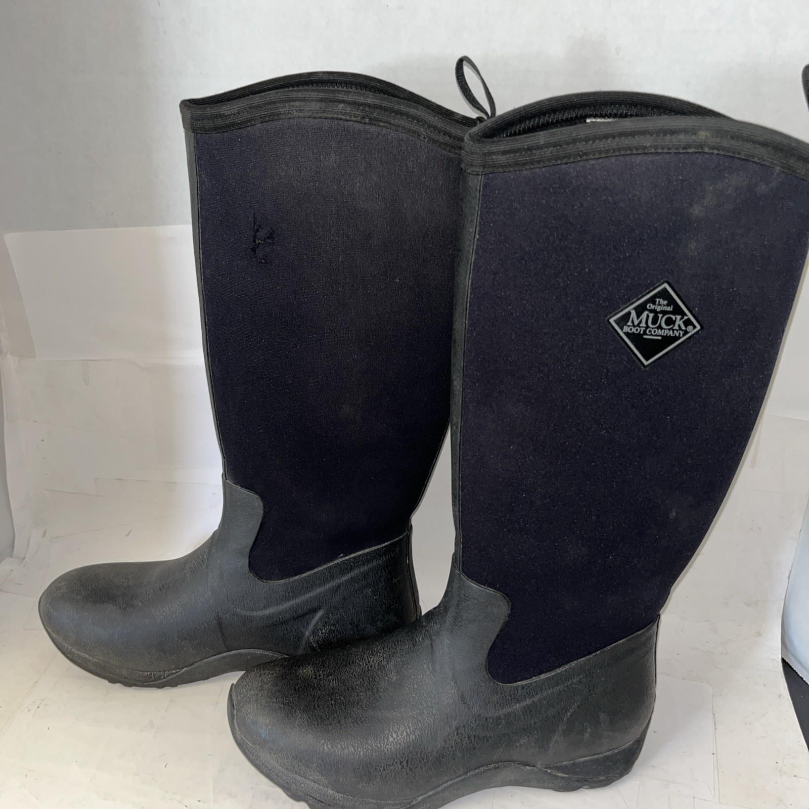 Muck® Ladies Hale Waterproof Tall Pull On Boots Grey/Black No Size Measurements