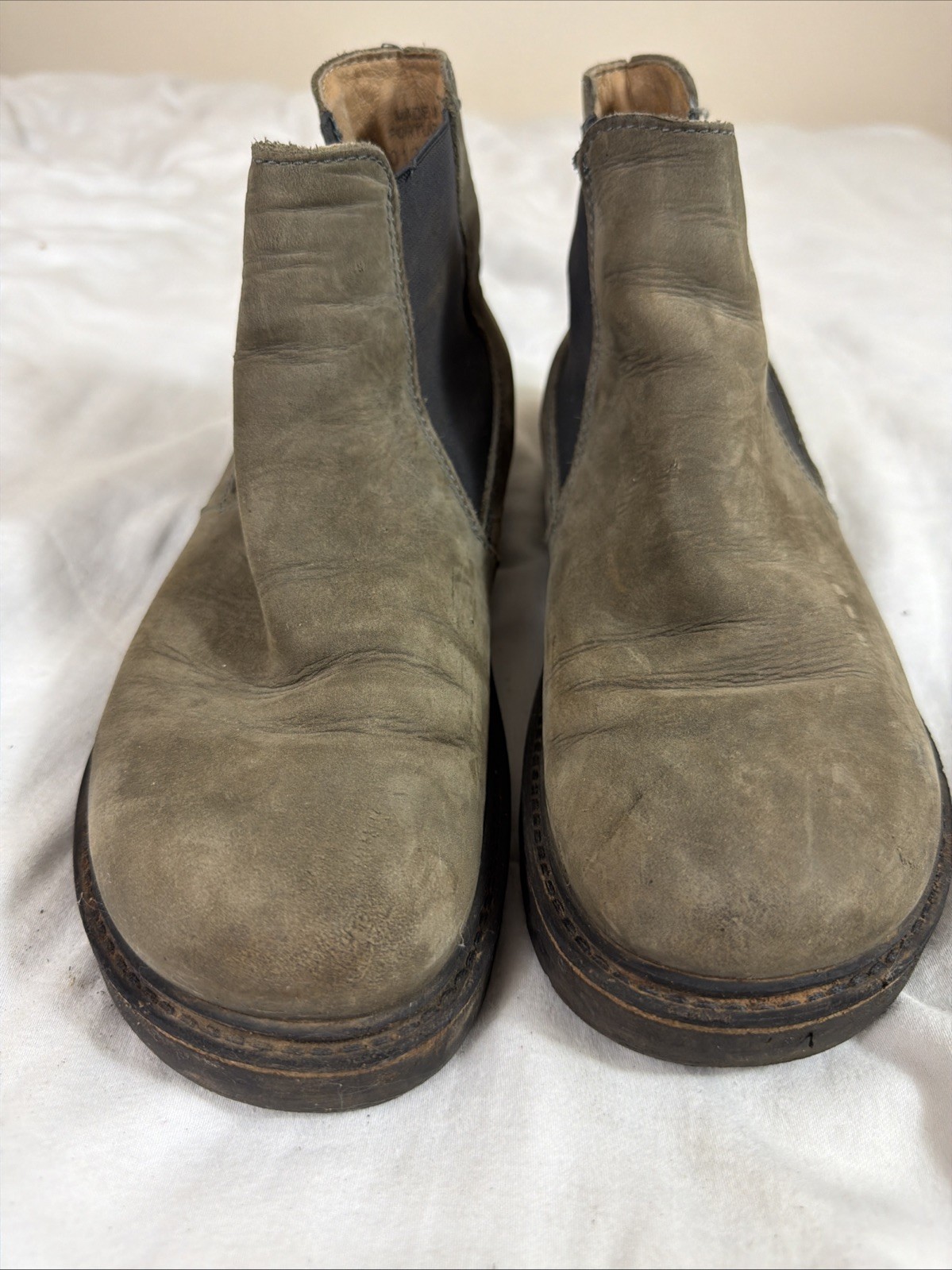 Birkenstock Stalon Chelsea Boots Graphite Gray Nubuck Pull On Women 38 E US 7