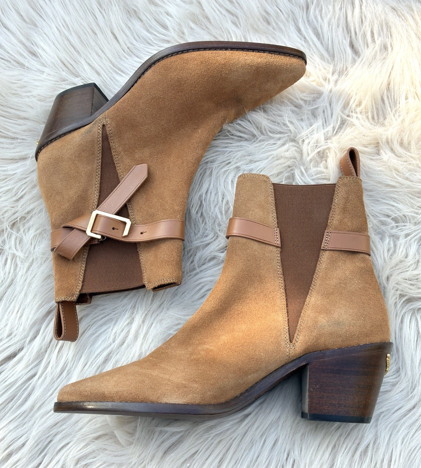 Zadig & Voltaire Tyler Brown Suede Boots Sz 39, 8 US