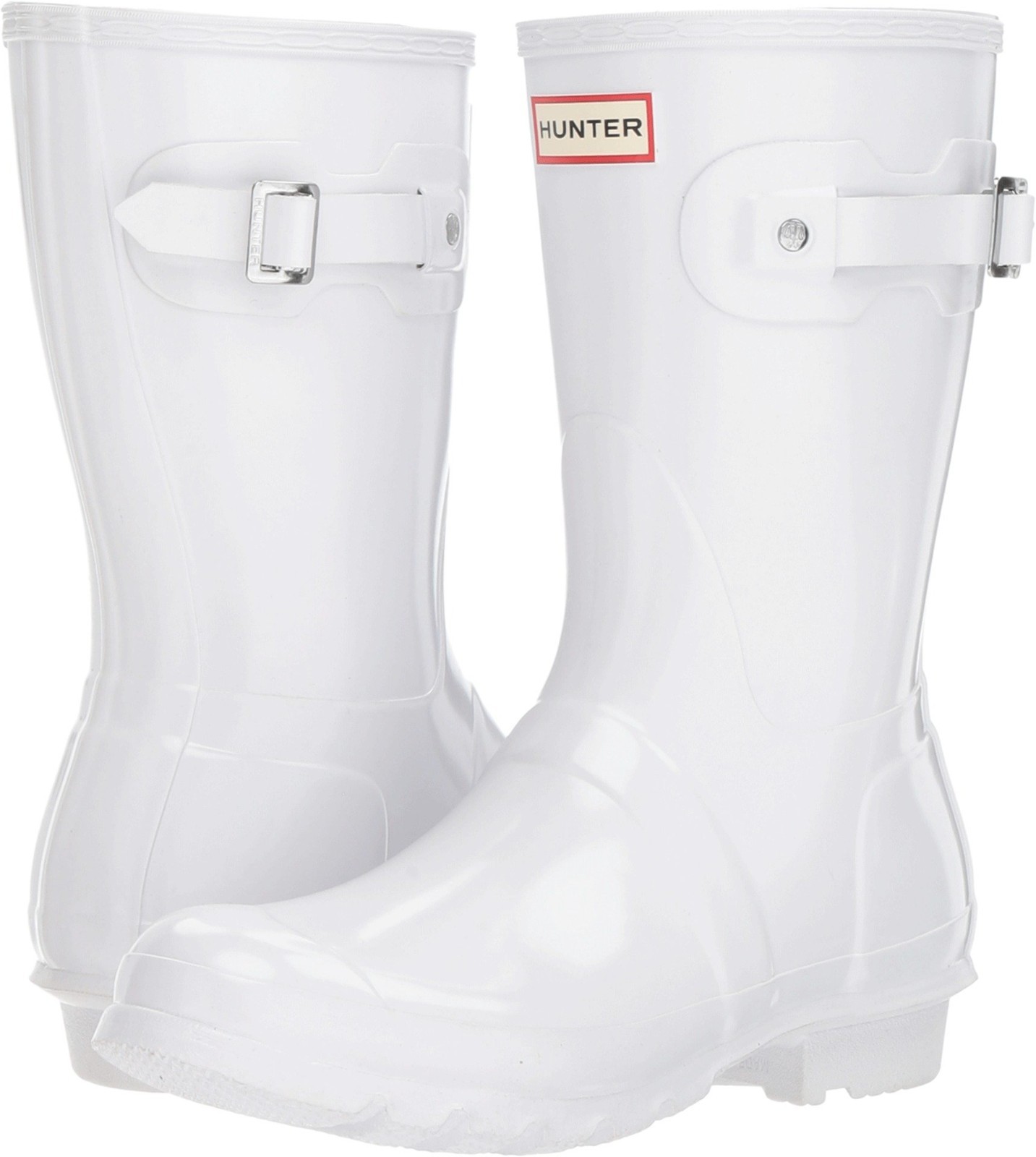 Hunter Footwear Women’s Original Short Gloss Rain Boot White Size 6 Women Boots