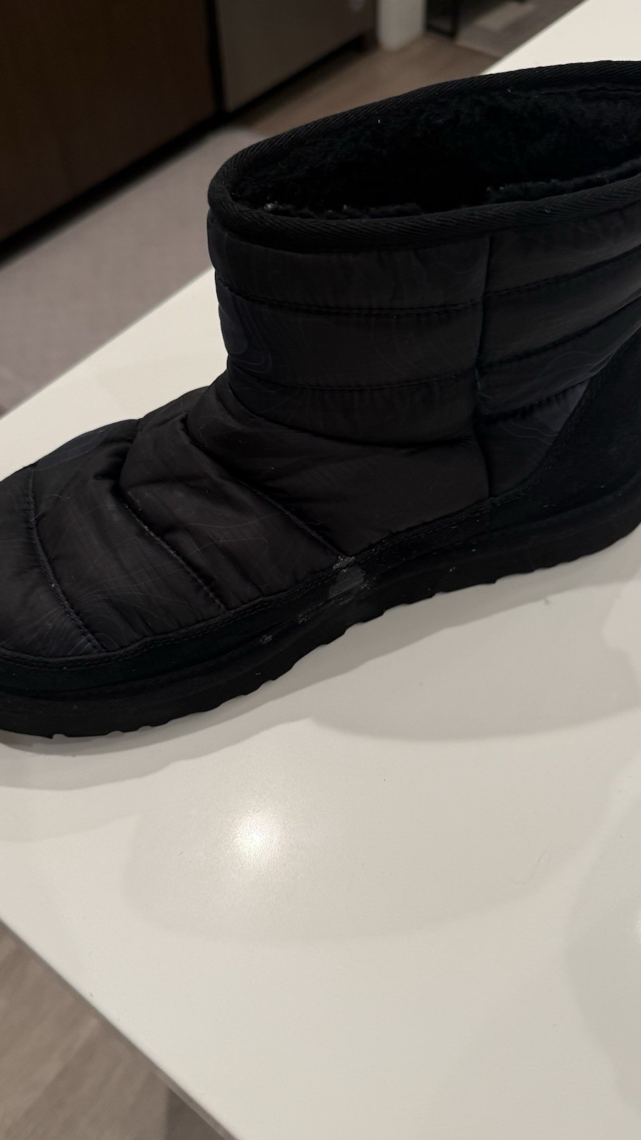 UGG Black Ankle Bootie Lined Pull On Women’s Casual Outdoor Boots