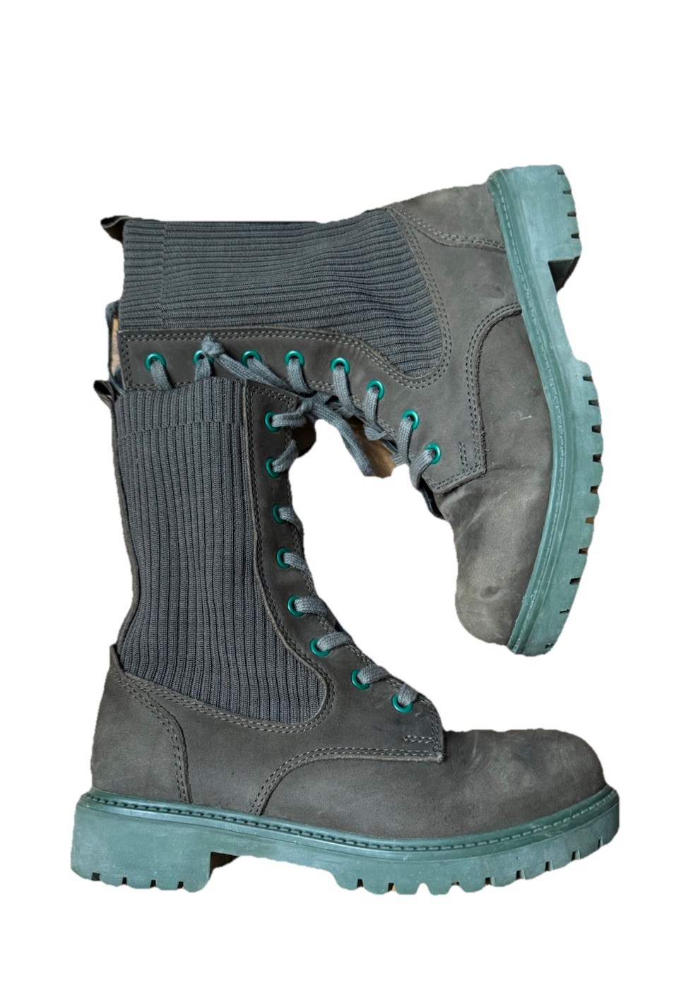 Bueno Stella Combat Boot Military Green Nordstrom 5.5/6