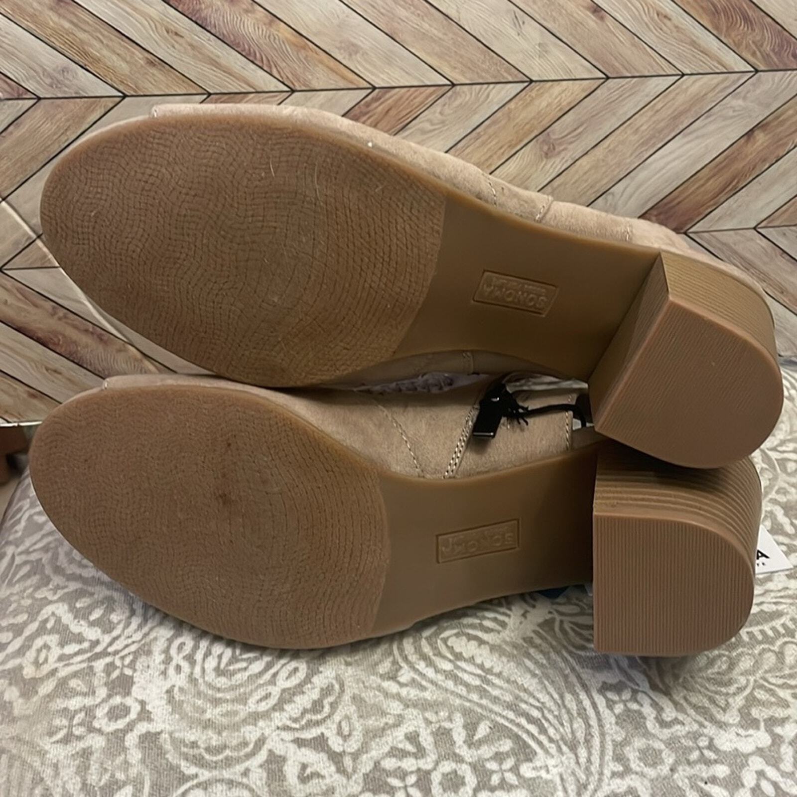 Sonoma Vitalize Ortholite open toe bootie heel sling back NWT size 9 wide
