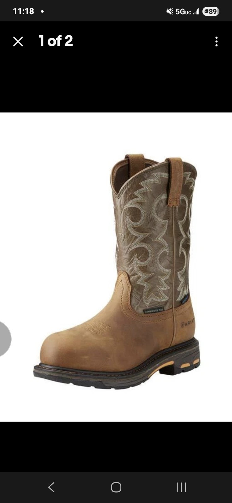 ARIAT WORKHOG H20 WOMEN’S 10018578 AGED BARK/ ARMY GREEN