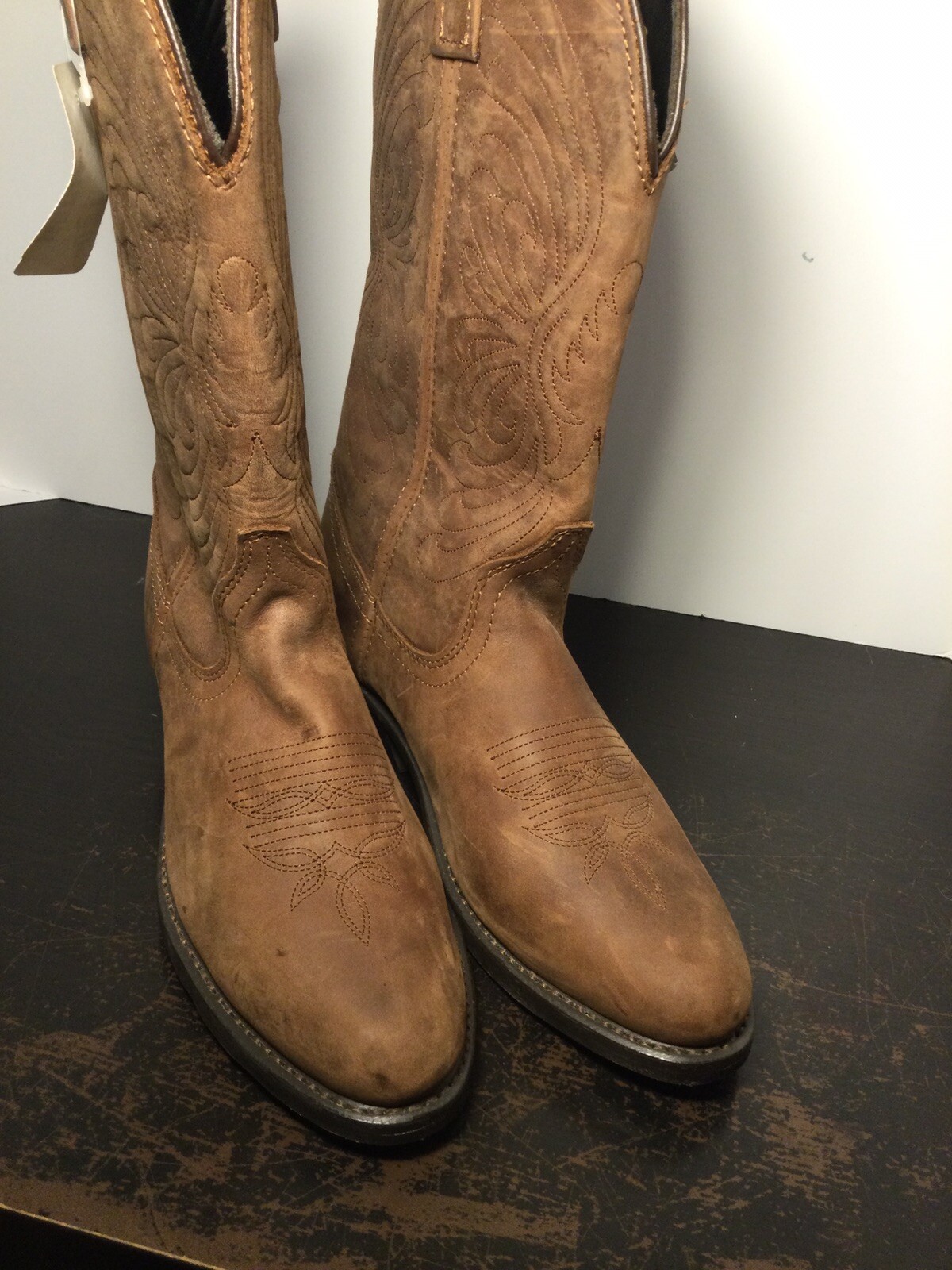 Masterson Boot Co. Brown RB7440 Leather Western Cowboy Boots Women’s Sz 5.5M