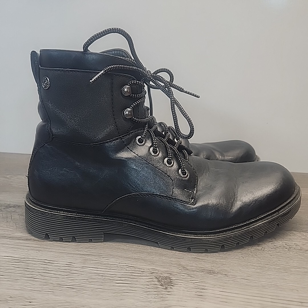 Madden NYC Side Zip Laced Black Solid Boots