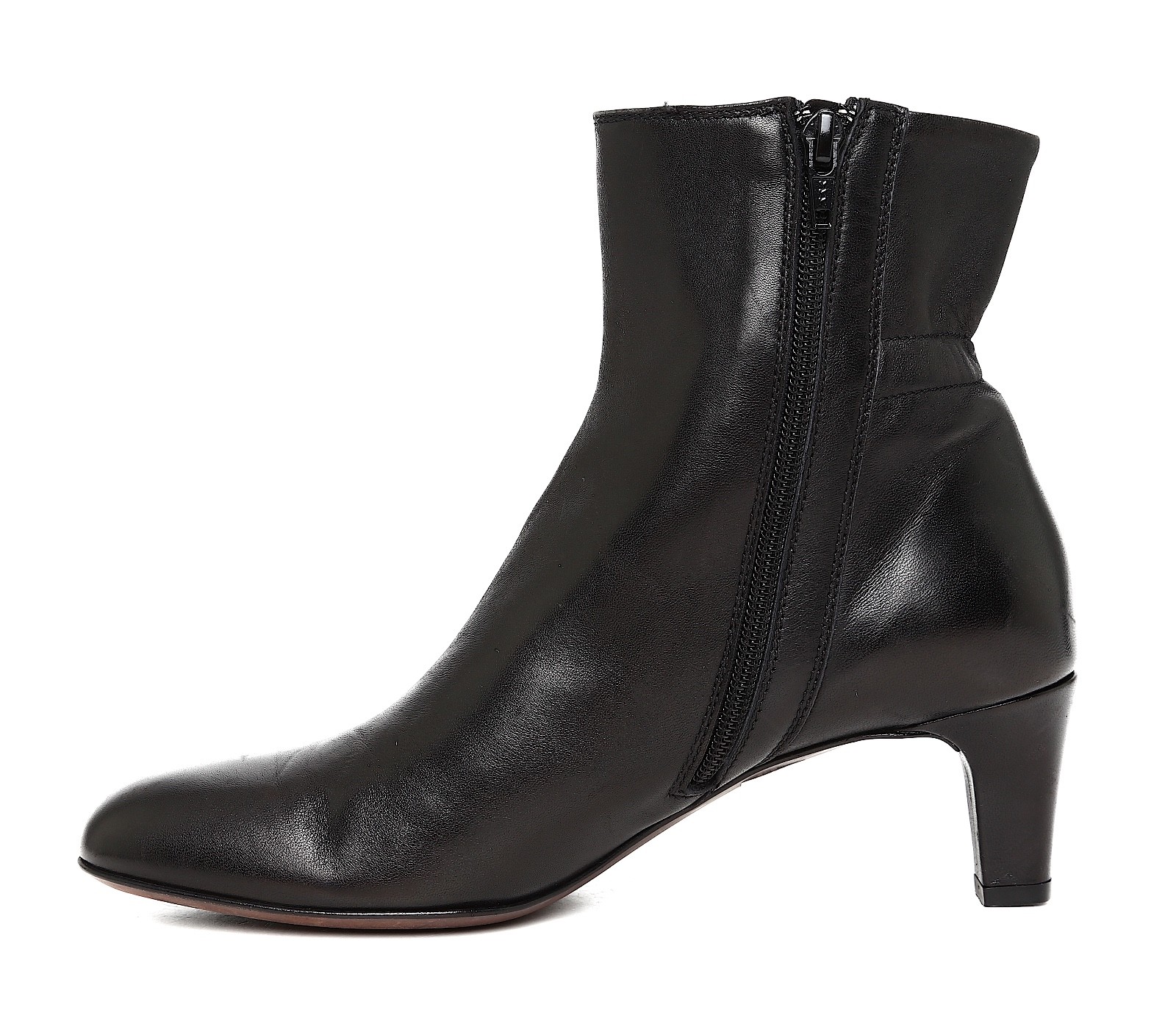 Attilio Giusti Leombruni Z27114* Carla Leather Bootie Black Women EU Size 39 M