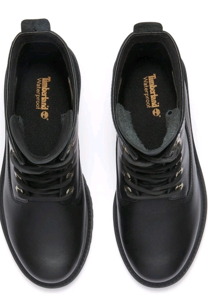 Timberland Leather Premium 8-Inch Waterproof Boot – Black- Women’s Size 8