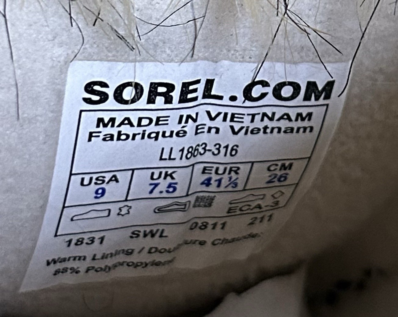 Sorel Joan Of Arctic Waterproof Winter Snow Boots Brown/Faux Fur Women’s 9