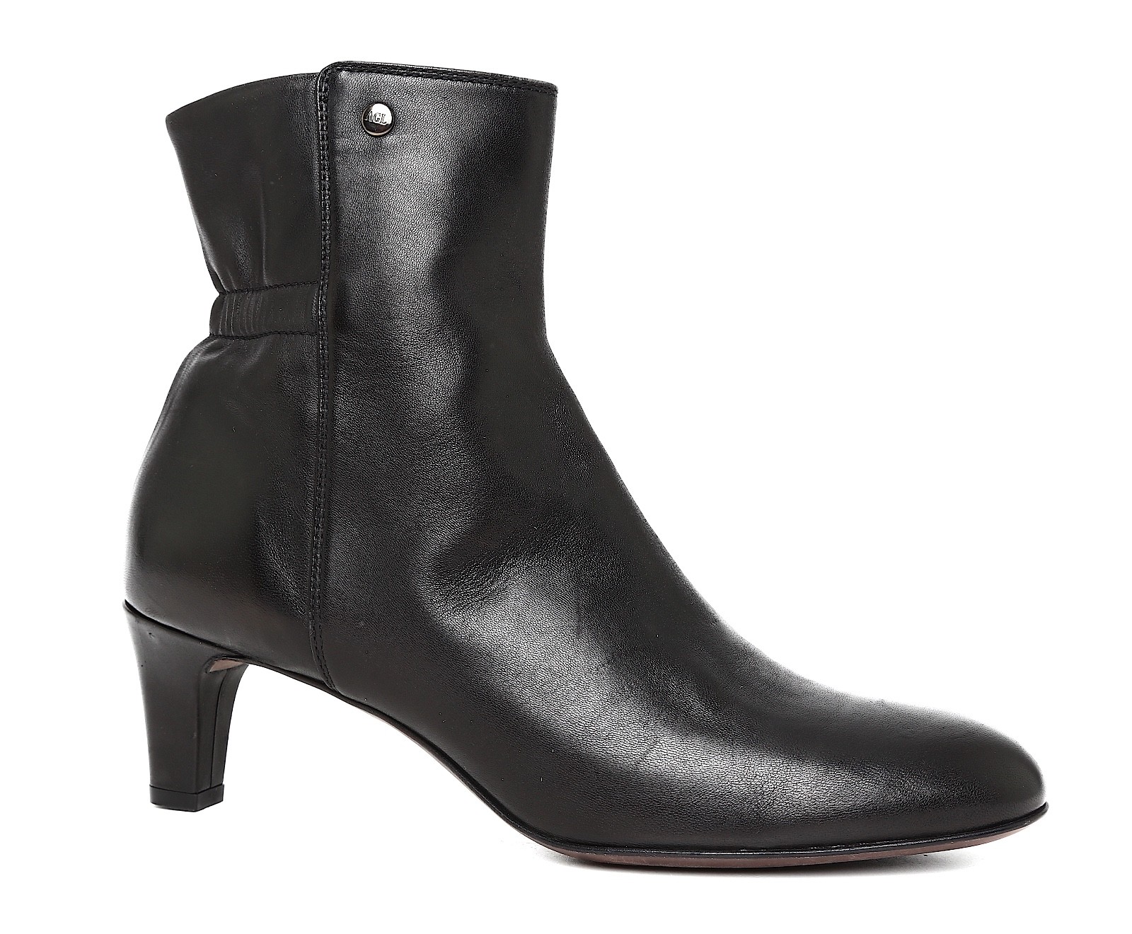 Attilio Giusti Leombruni Z27114* Carla Leather Bootie Black Women EU Size 39 M