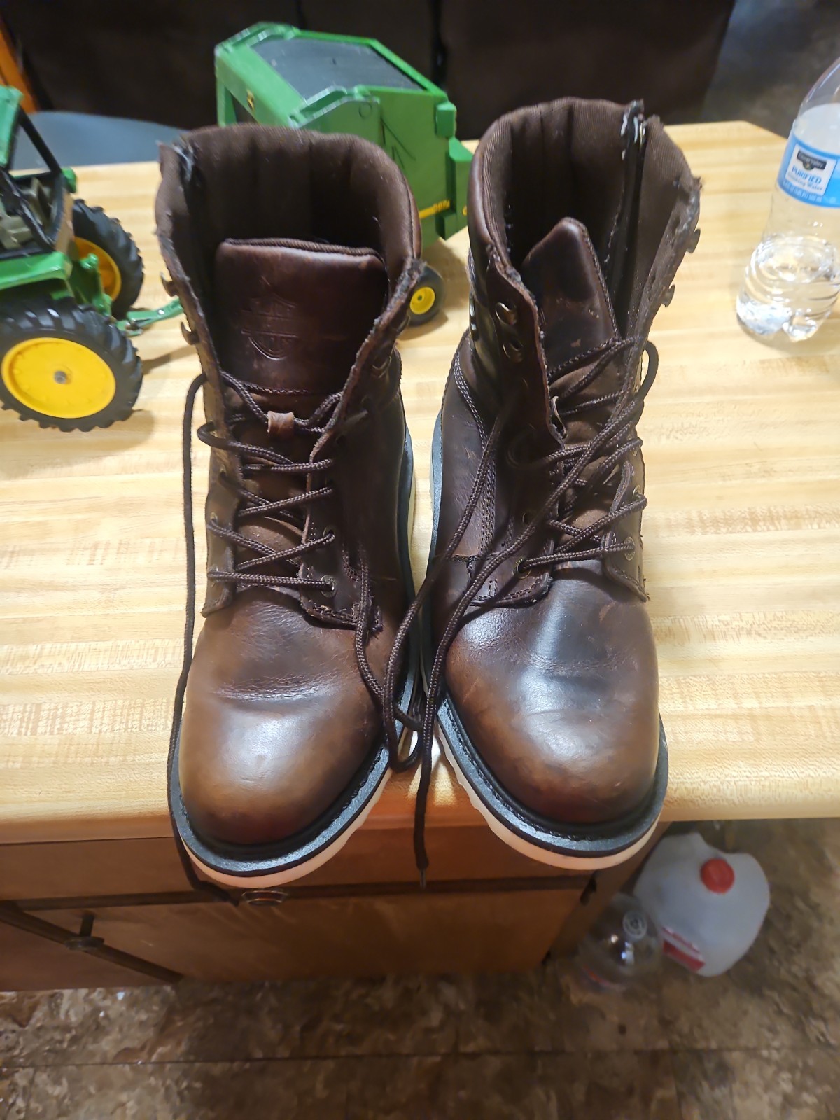 Harley-Davidson Marconi Riding Boots, Brown Leather Size 11 M