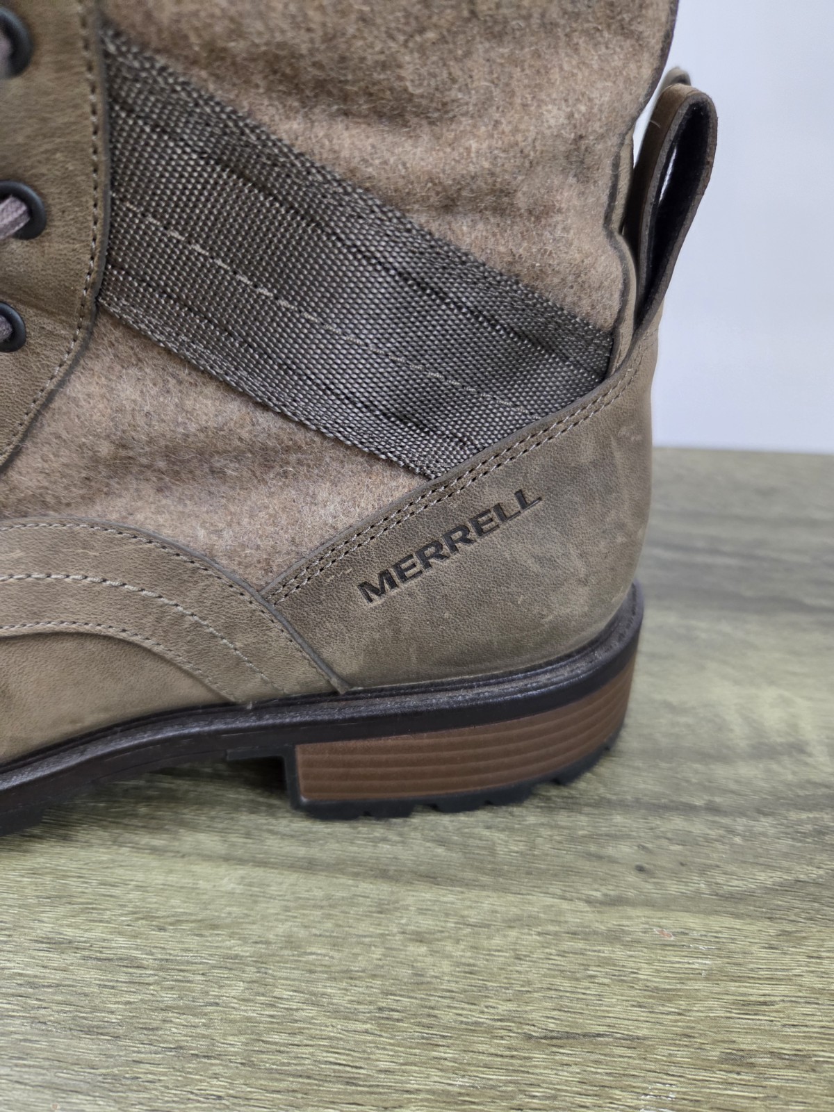 Merrell Haven Mid Lace Boots Women’s Size 8.5 Brown Leather Outdoors