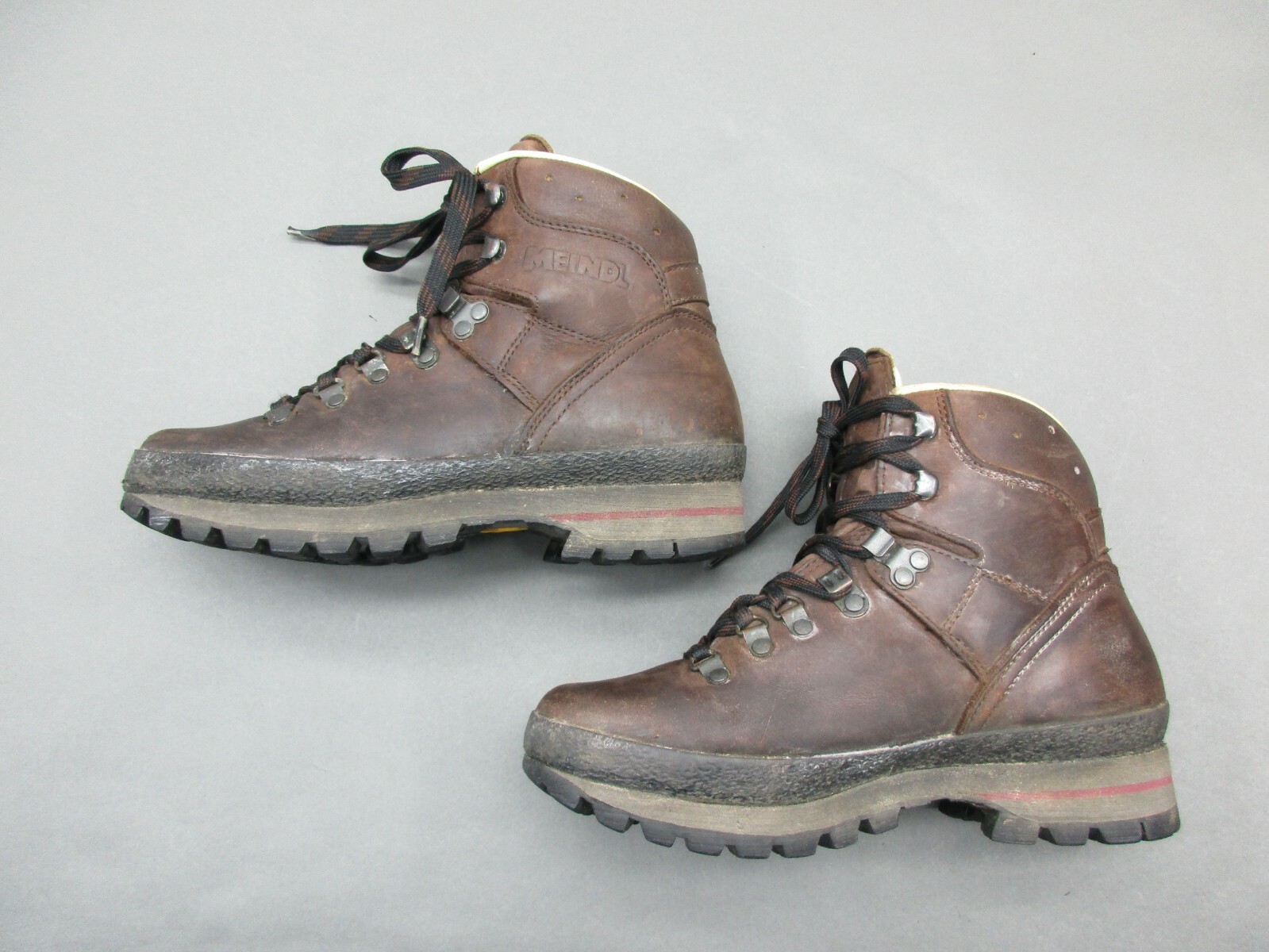 Meindl Size 7 Women’s Brown Lace Leather Vibram14597 Hiking/Fishing/Work Boots1B