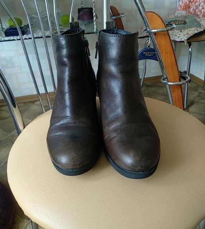 Women Ecco Boots Brown Leather 38 #3PZ6