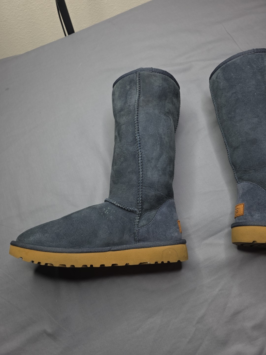 UGG Midnight Blue Shearling Classic Tall Boots Size 6