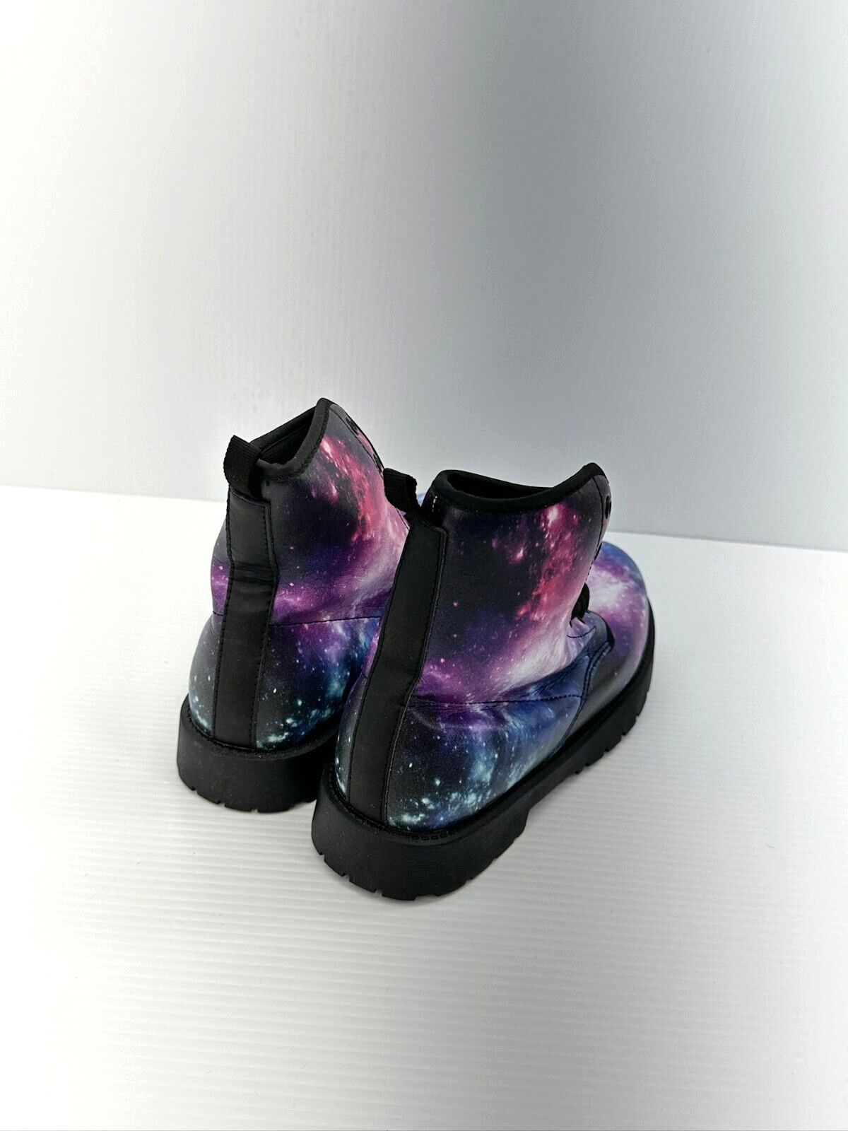 NEW Cosmic Stars Boots 5.5″ ankle Blue Black Women Sz 7 Men Sz 5 Combat Style