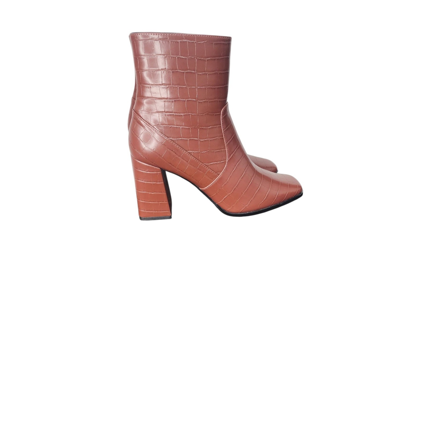 Lisa Vicky Brown Heel Ankle Boots Women’s Size 9