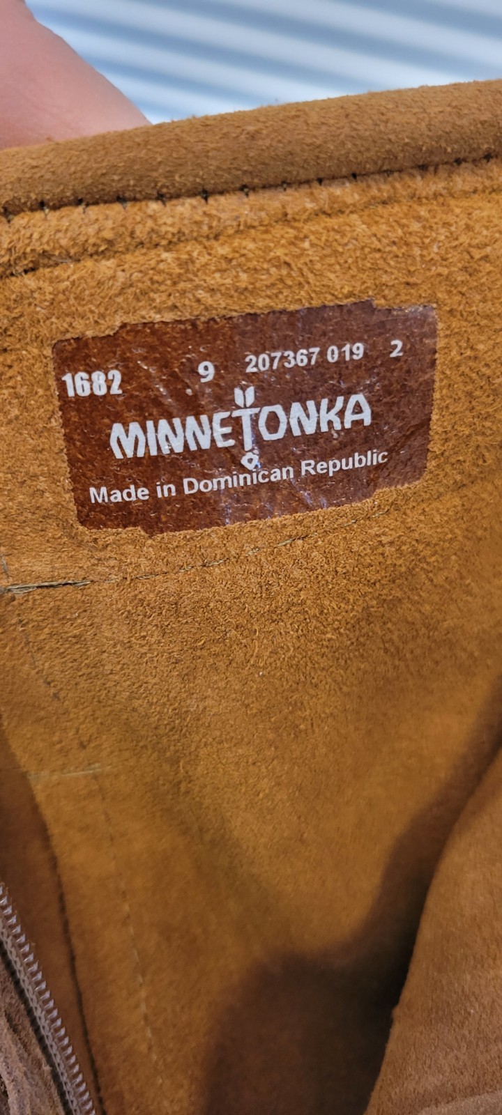 Minnetonka Moccasin Boots Suede Layer Fringe Brown Sz 9 Boho Native American