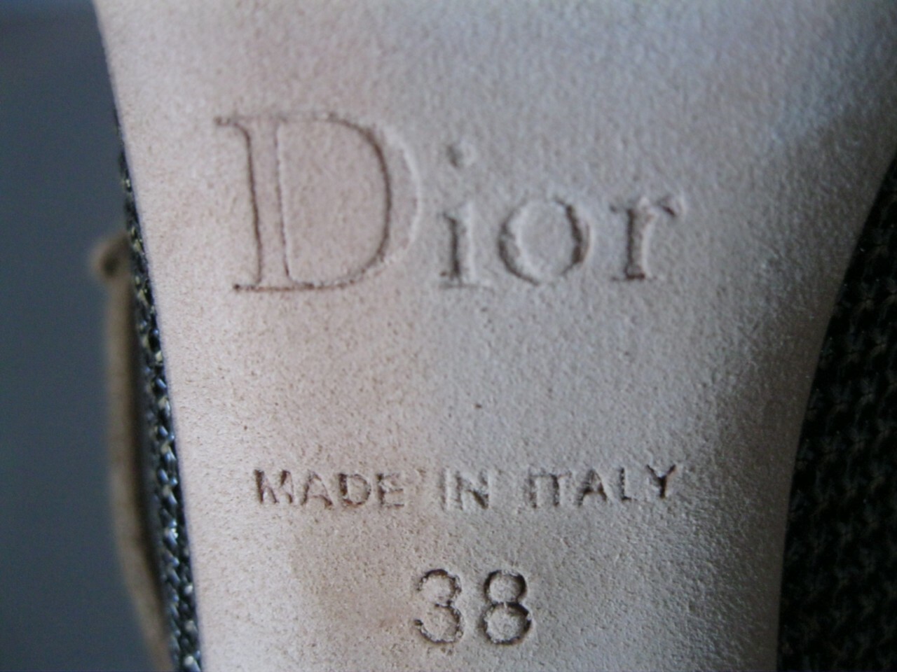 AUTHENTIC VINTAGE DIOR NEW 38 TAUPE OPEN TOE BOOTIES $695 SHOES NIB