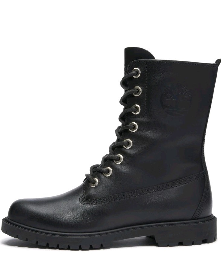 Timberland Leather Premium 8-Inch Waterproof Boot – Black- Women’s Size 8