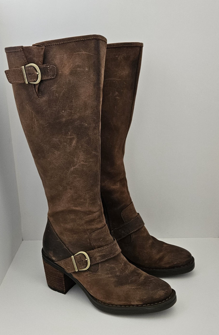 Børn Deba Riding Boots Brown Leather Women’s Size 9.5 – Comfort Equestrian Style