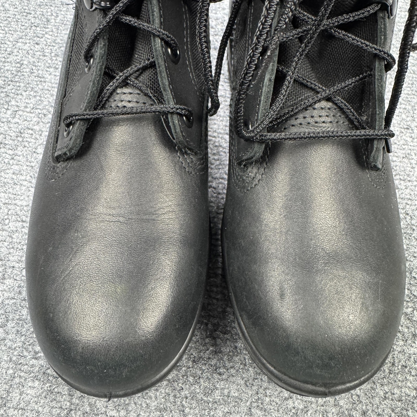 Bates Combat Boots Womens Size 6.5 W Black Leather Wolverine DuraShocks Work