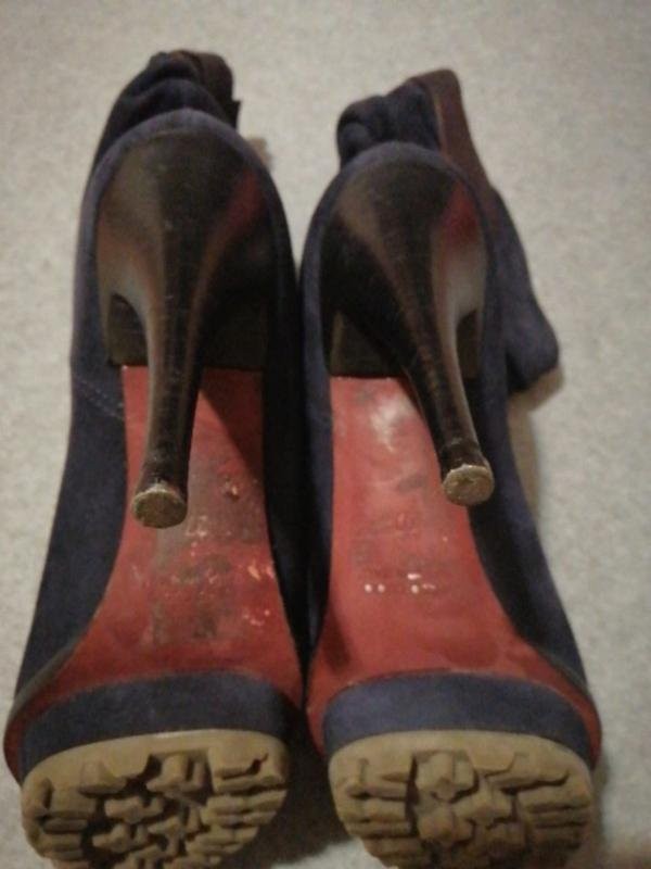 women baldinini ankle boots navy suede 36.5