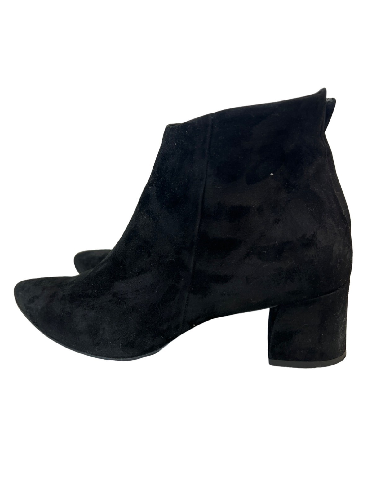 Paul Green Ankle Boots Size 8 Bridget Suede Black Pointed Toe Bohemian Hippie
