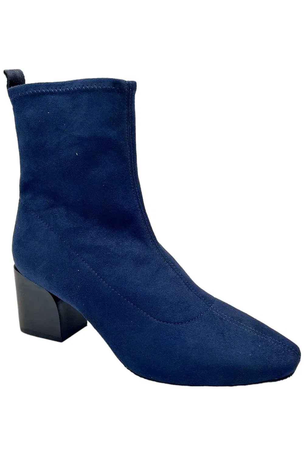 Donald Pliner Women’s Angel Suede Heeled Bootie Navy