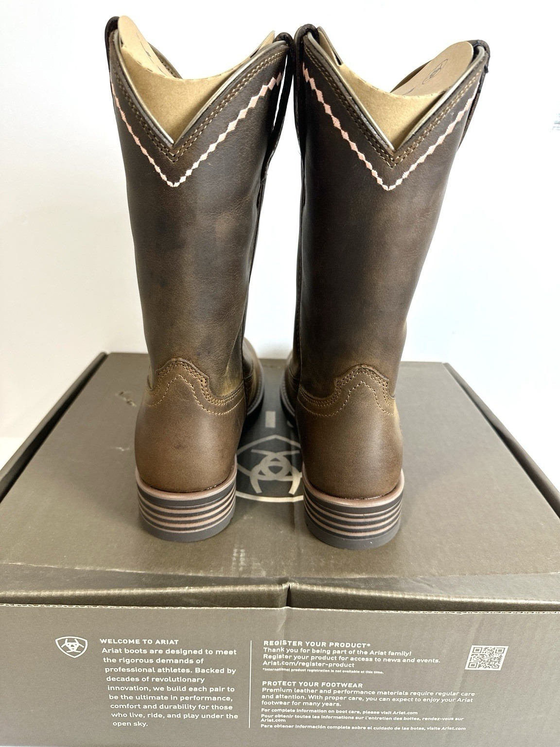 Ariat Women’s Unbridled Roper Western Boots Distressed Brown Size 8 C Wide