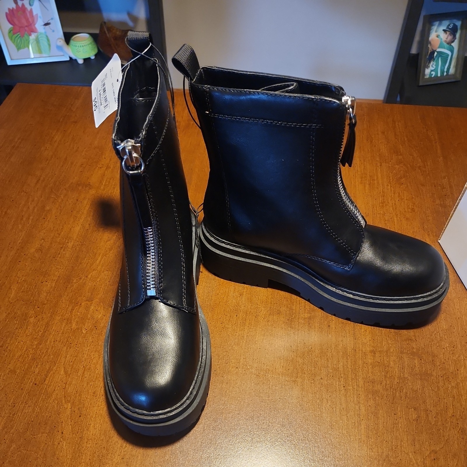 Arizona JeanCo Women’s Xander Block Heel Motorcycle Boots Size 9 M