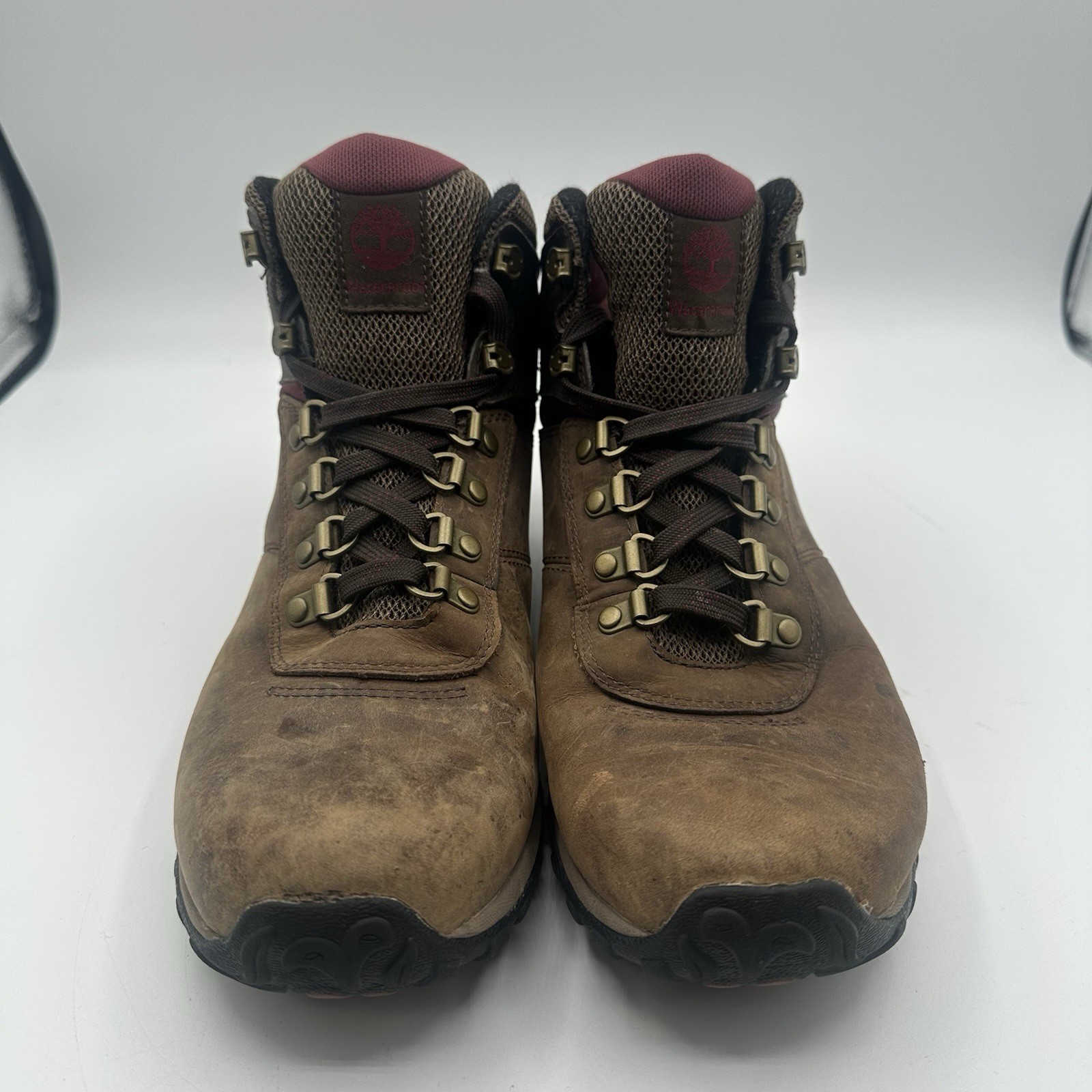 Timberland Norwood Mid Hiking Boots Womens 9 Brown Leather Waterproof Outdoors