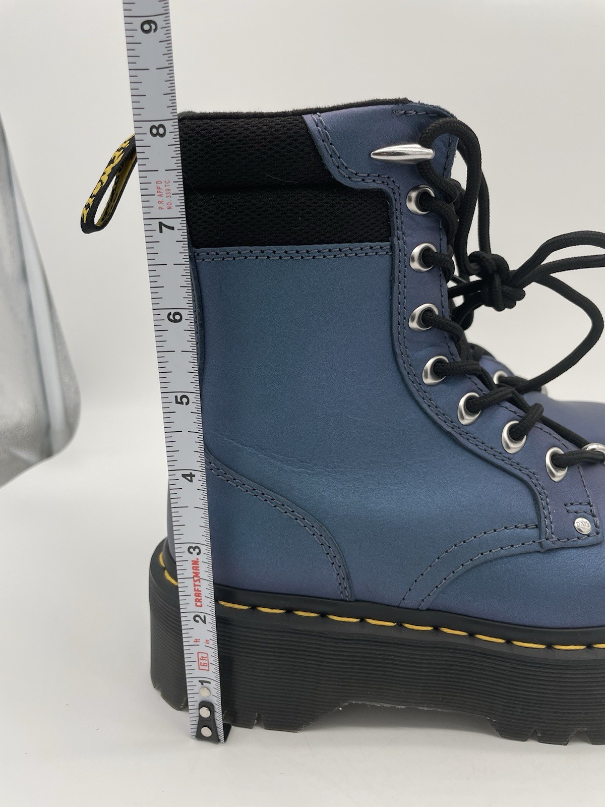 Dr Doc Martens Boots Jadon II HDW Deep Blue Lace Up Combat EU36 US Women’s 5 New