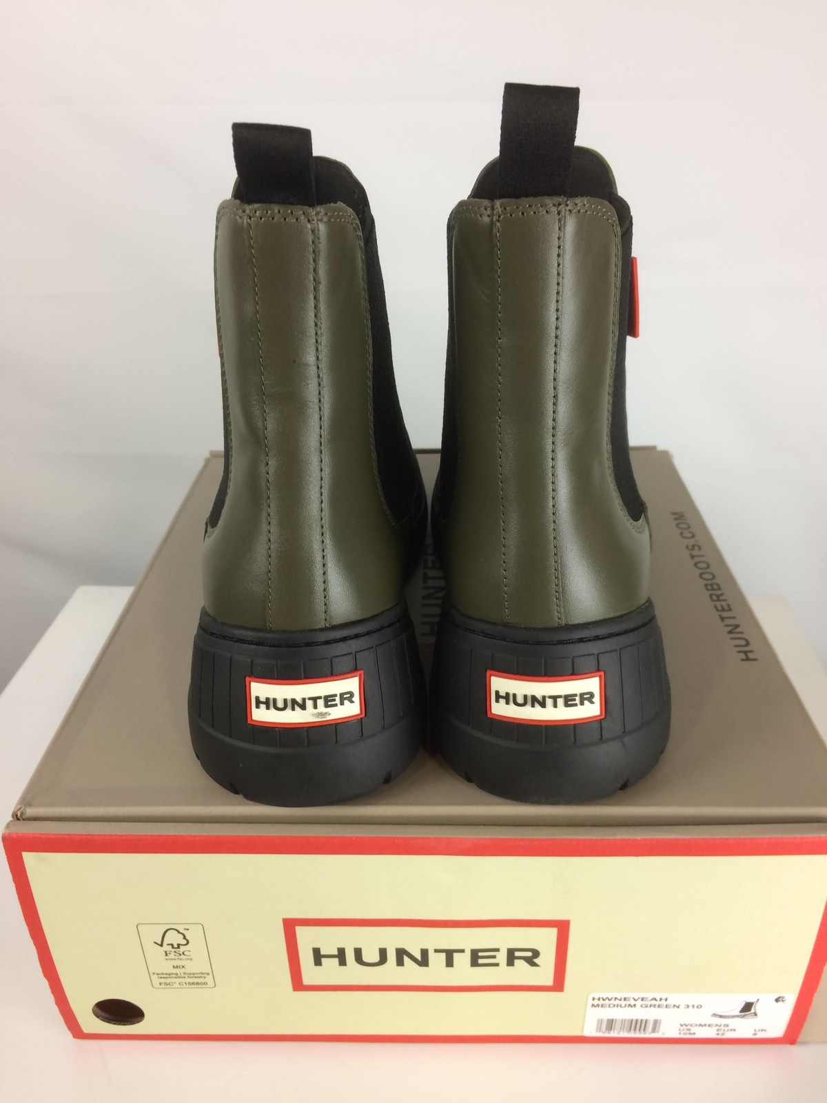 Excellent Hunter Neveah Women’s Rain Boots, Medium Green, W10