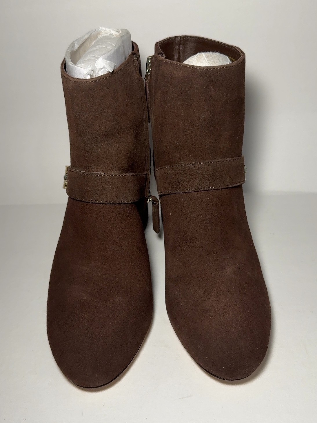 Kate Spade Spade Flower Bootie Brown Suede Ankle Boots Size 7 B Used