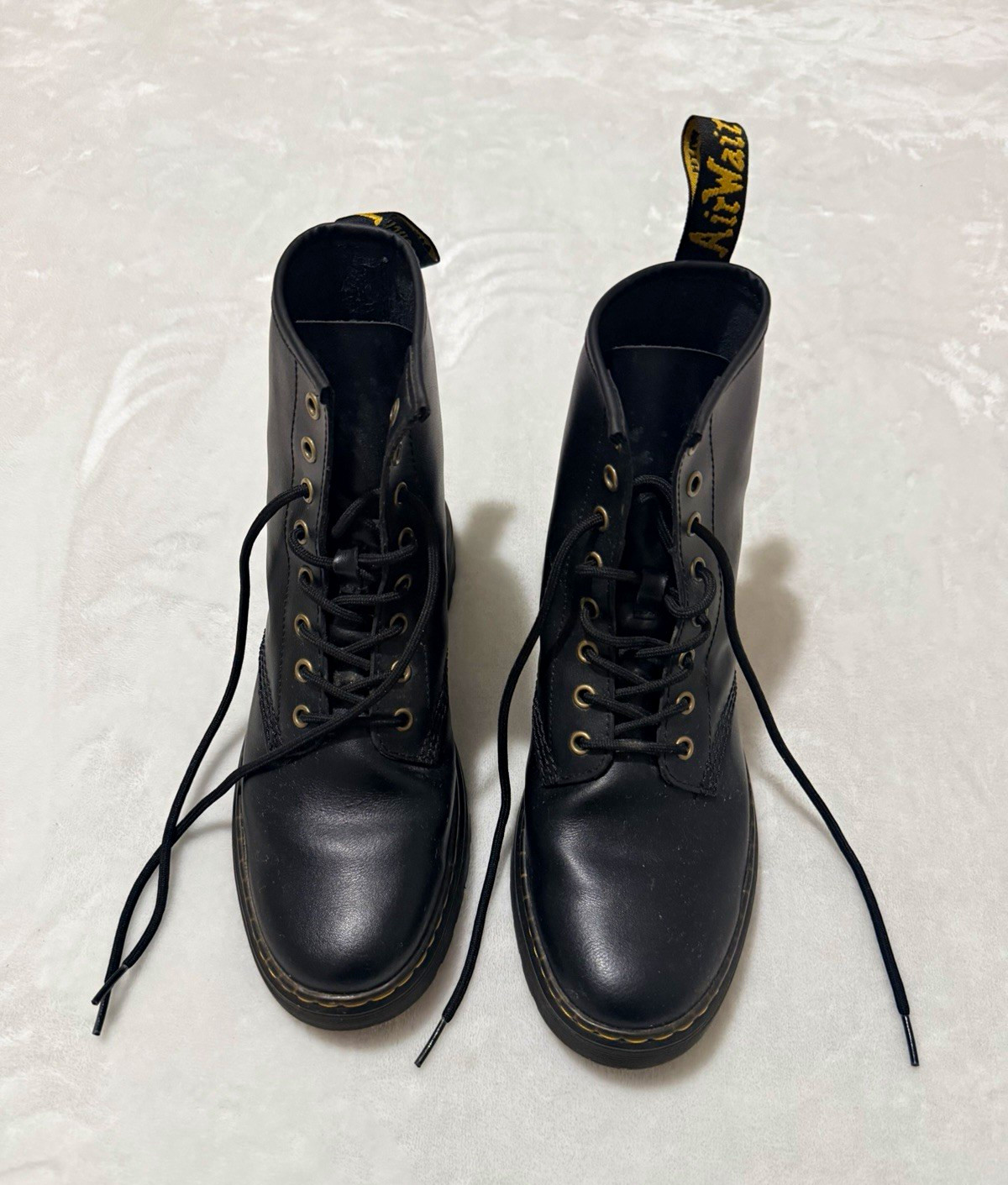 Dr. Martens Zavala Black Leather Combat Boots Women’s US 9 EU 42