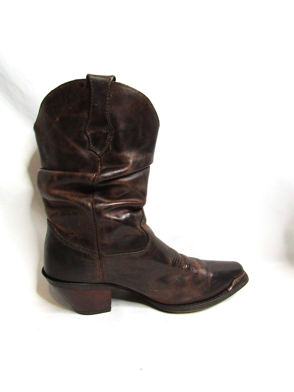 DURANGO Womens Size 9 M Brown Leather Slouch Cowboy Western Boots