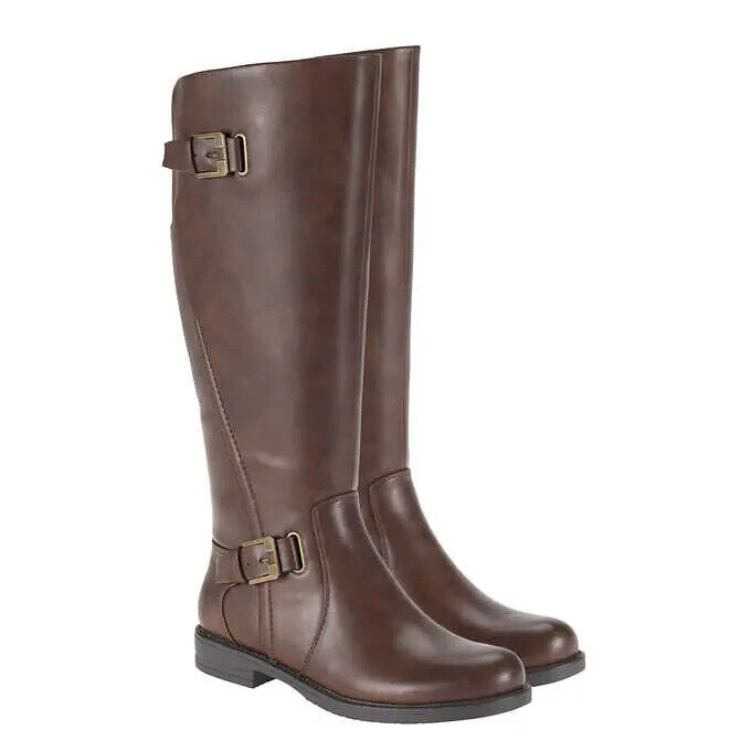 Baretraps Carmen Size 6.5 M EU 36.5 Women’s Motorcycle Tall Riding Boots Brown