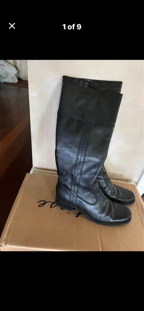 Bandolino Womens Black Leather boots Size 10M