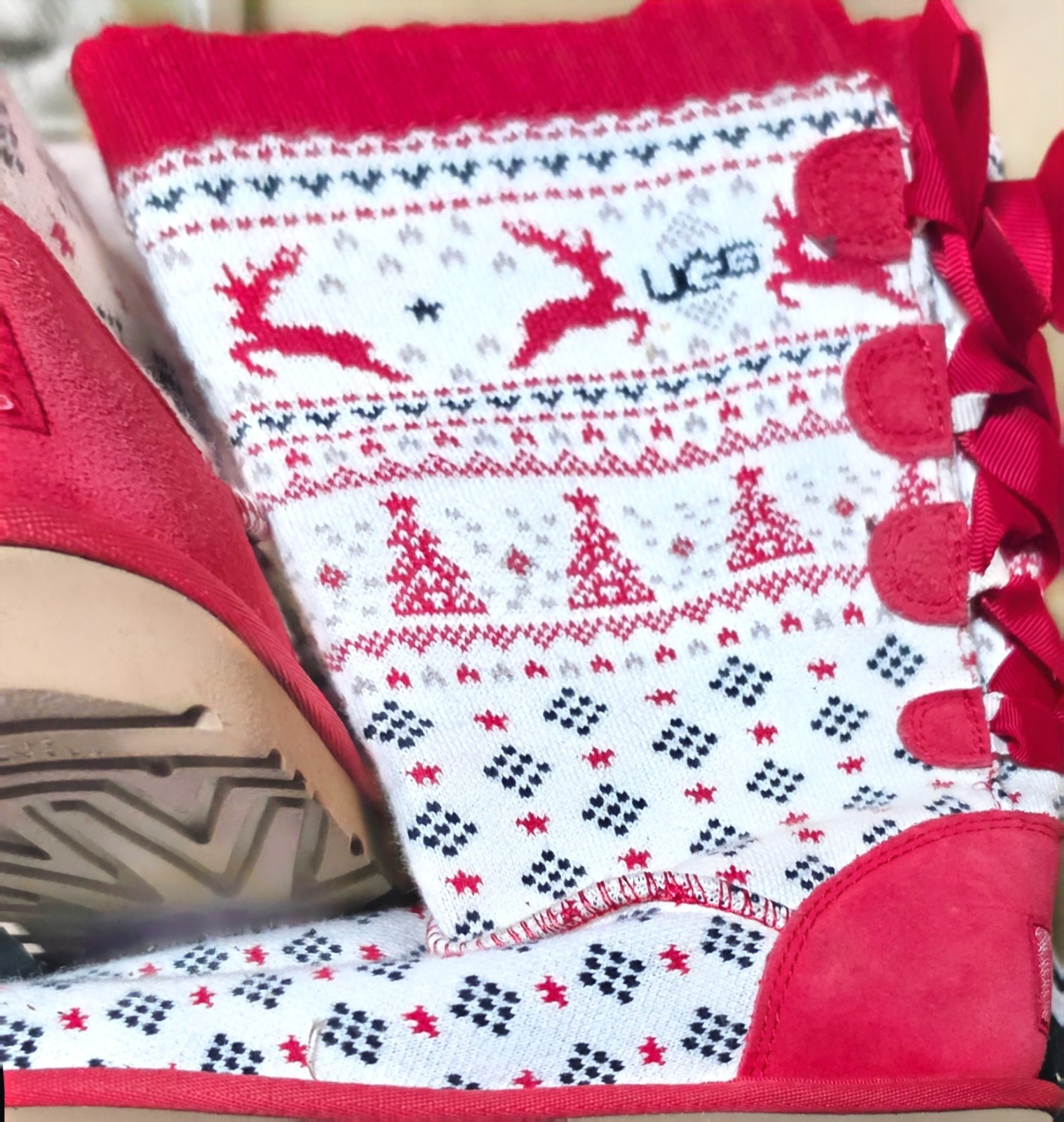 UGG Holiday Knit Boots