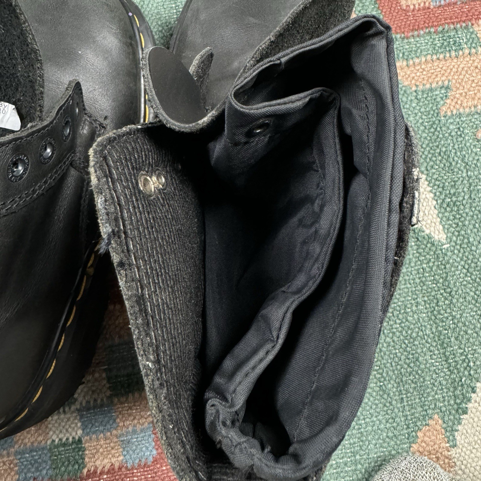 Rare Vintage Dr Martens Snow Waterproof Lined Black Leather Women’s Boots US 5