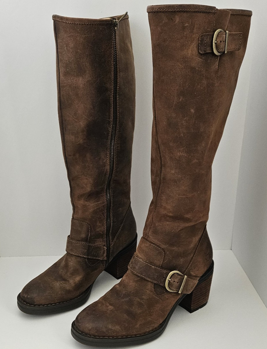 Børn Deba Riding Boots Brown Leather Women’s Size 9.5 – Comfort Equestrian Style