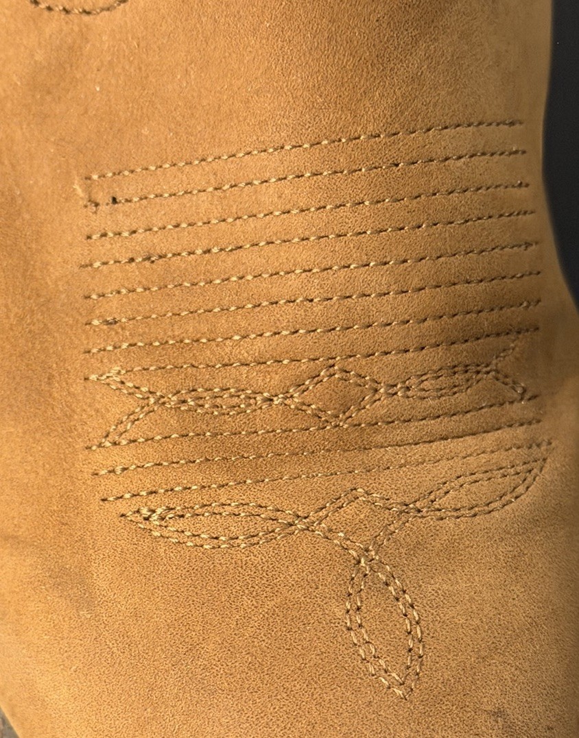 Shyanne Women’s Slouch Cowboy Boots Brown Leather Western Pointed Toe Size 7.5