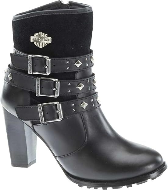 Harley-Davidson Women’s Abbey Leather & Suede Motorcycle Fashion Boots