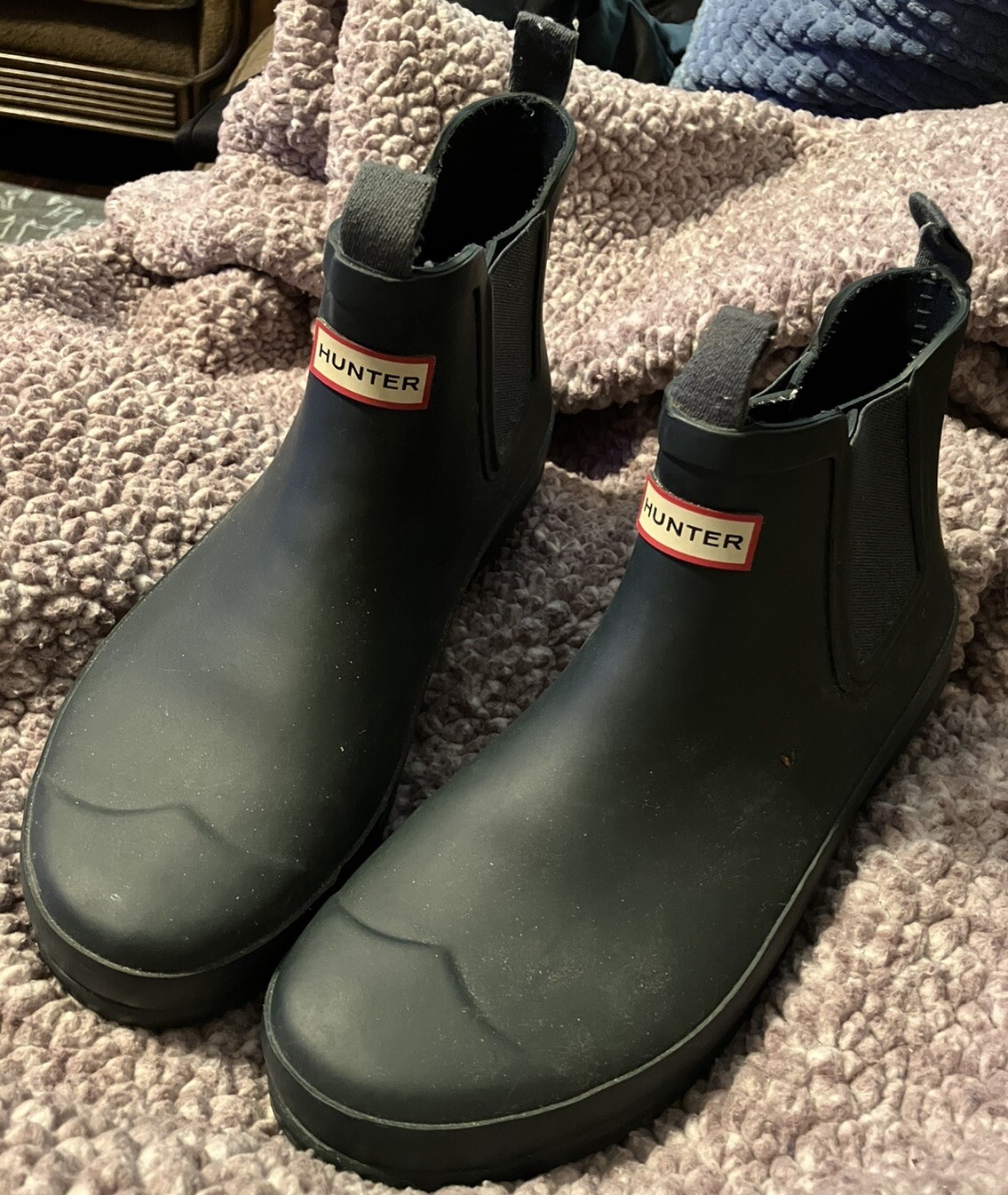 Hunter Original Chelsea Women’s Activewear Rubber Boots, Blue, US 5B/6G