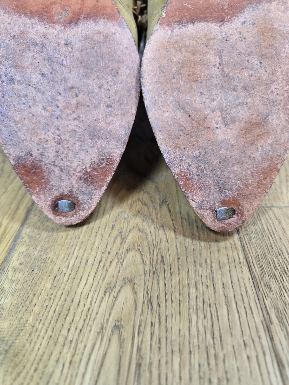 Vintage Zodiac Tan Leather Slouch Cowboy Boot Size 8