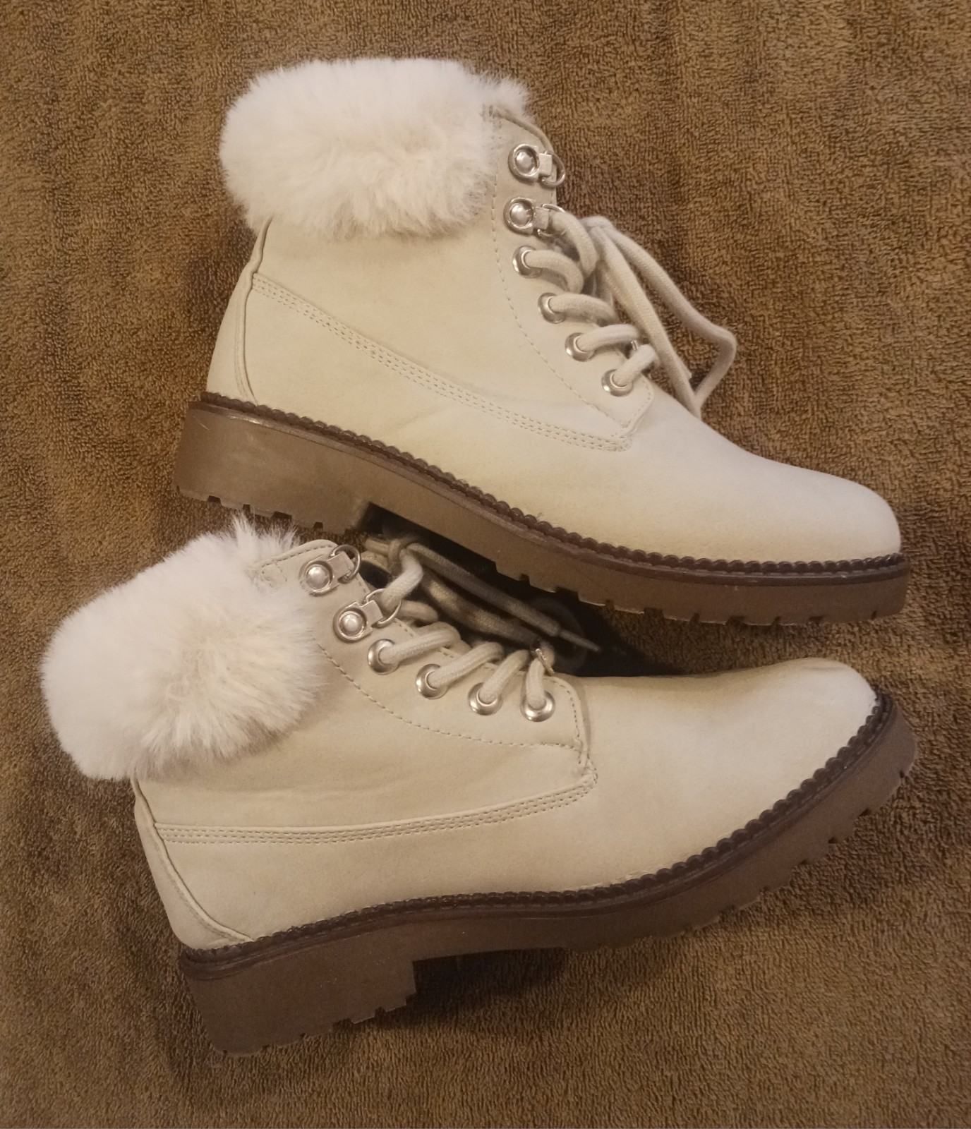 Women’s Girls New Esprit 7M Chelsea Ankle High Fur Boots