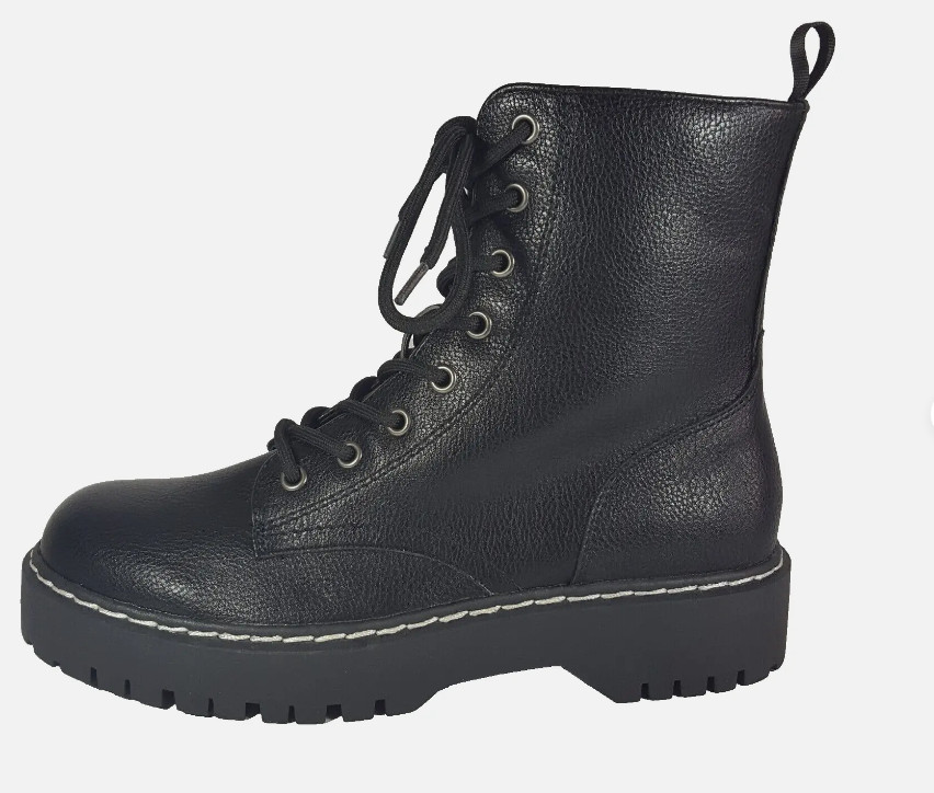 SHOES SINCERELY JULES COMBAT BOOTS sz 8 CHRISTMAS NEW