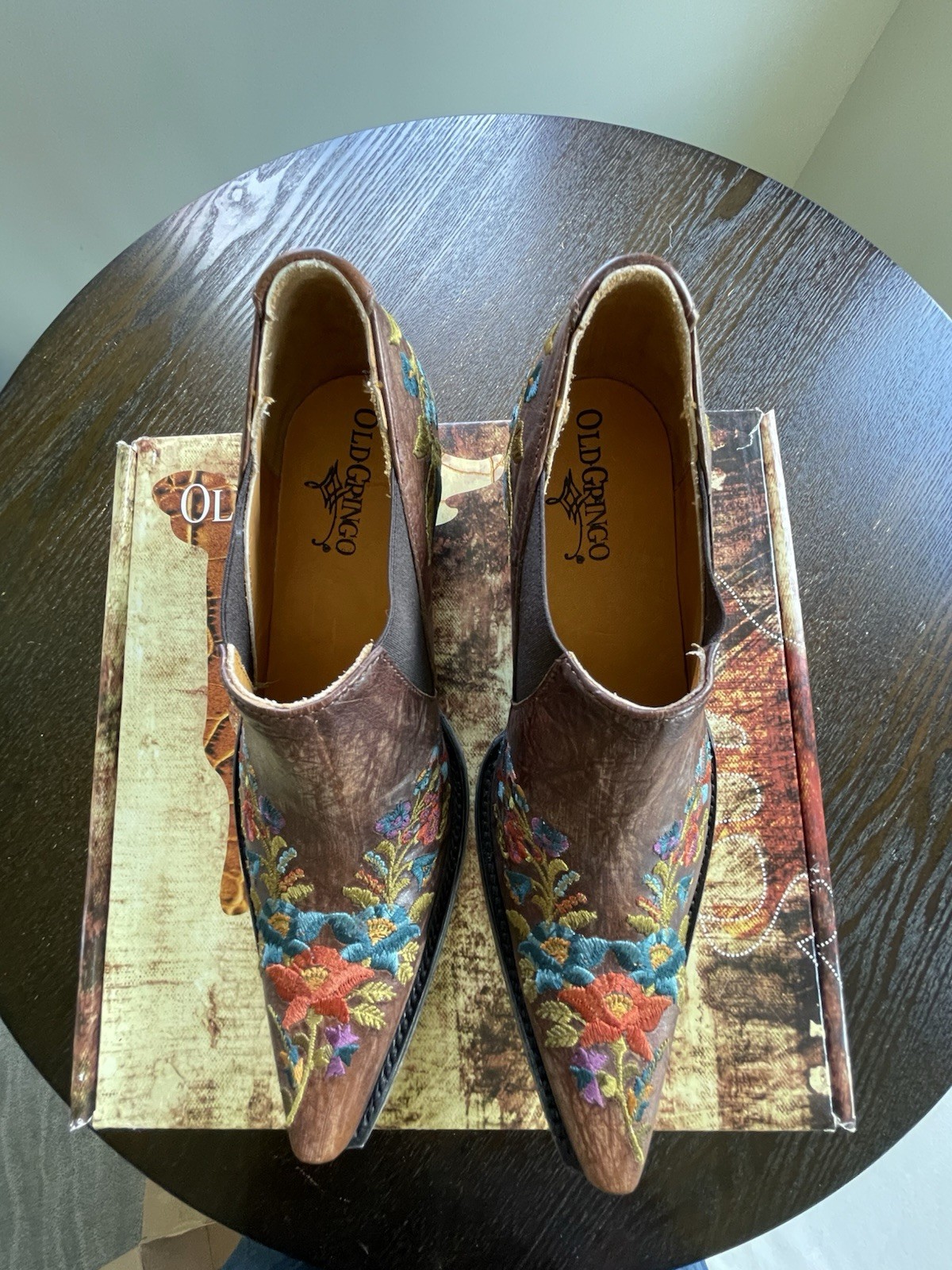 Old Gringo Women’s Size 7.5 Jasmine Boots With Colorful Embroidery