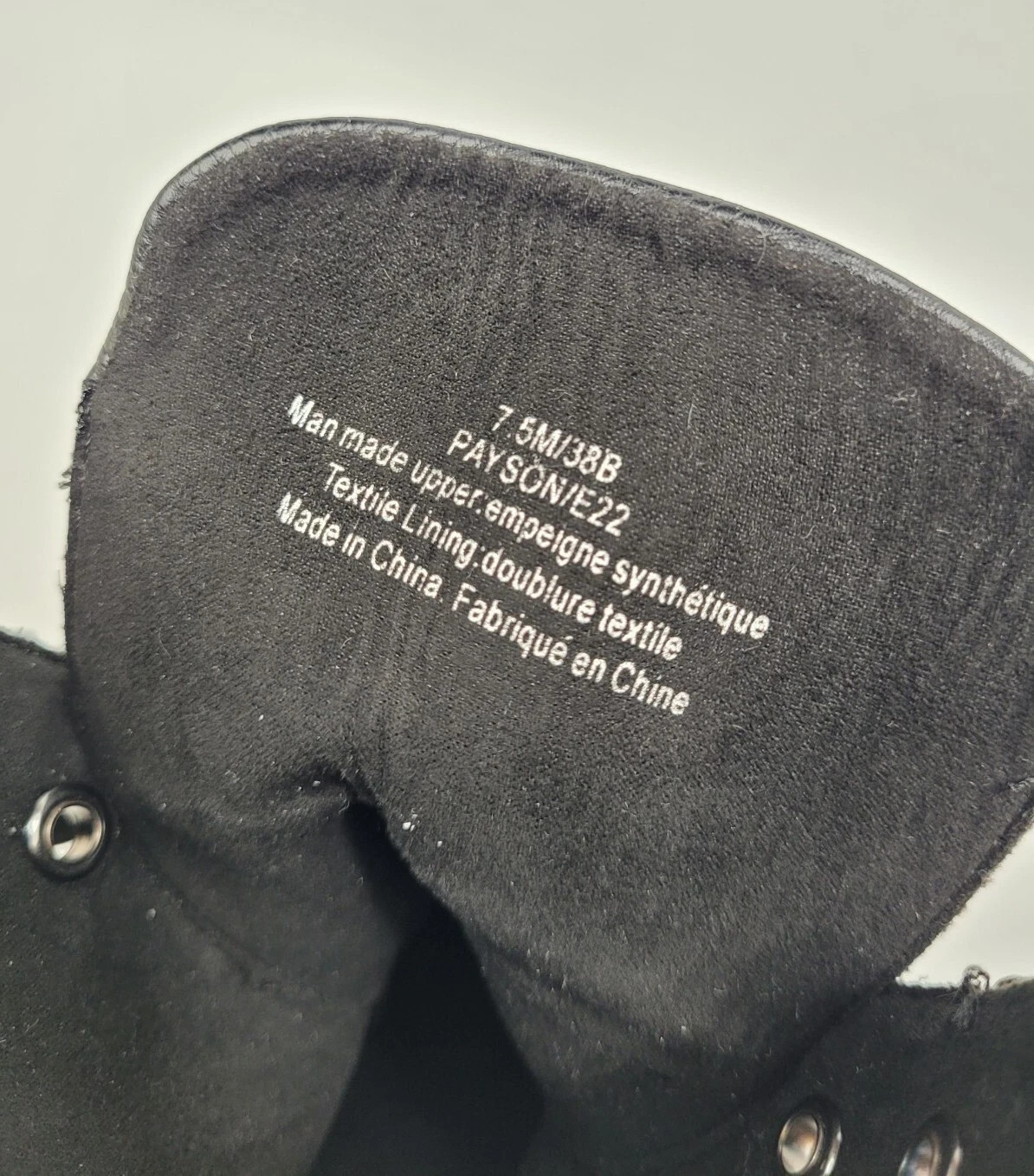 Karl Lagerfeld Paris Women Booties Payson Combat Black Boot Embellished Size 7.5
